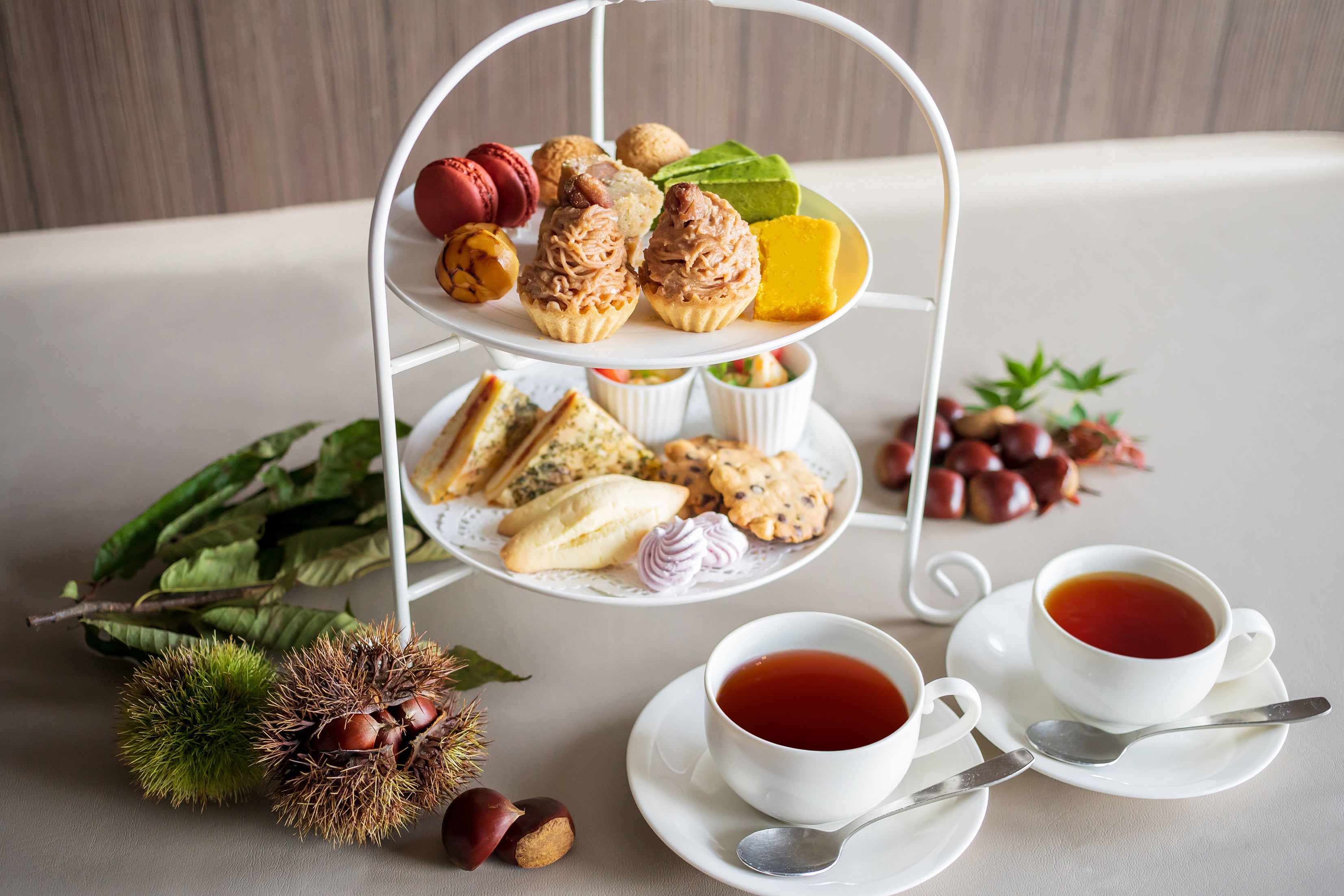 船上のアフタヌーンティー「和栗 -WAGURI-」期間10月1日〜11月30日