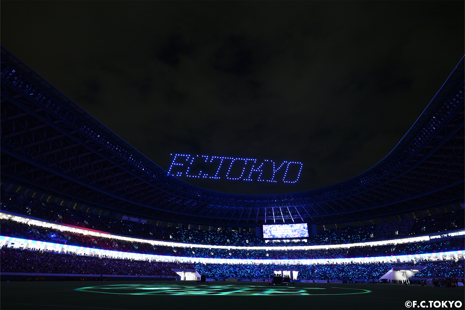 2023年5月12日Jリーグ30周年記念マッチ_ドローンショー ©F.C.TOKYO