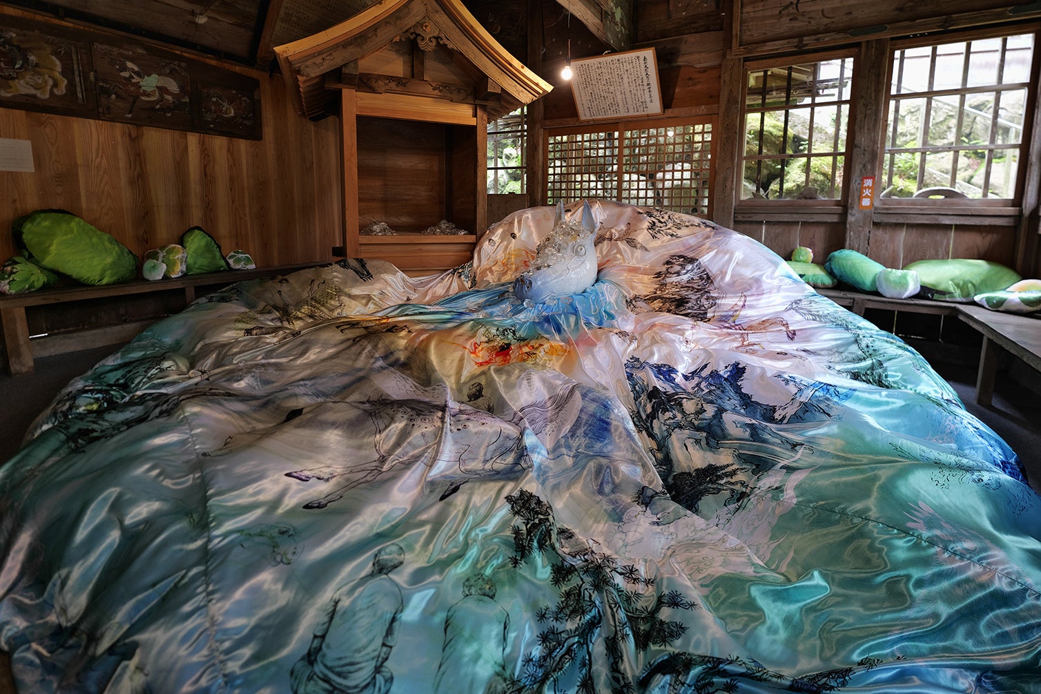 牟田陽日 ≪渾々と≫（大瀧神社・岡太神社）写真：方野公寛