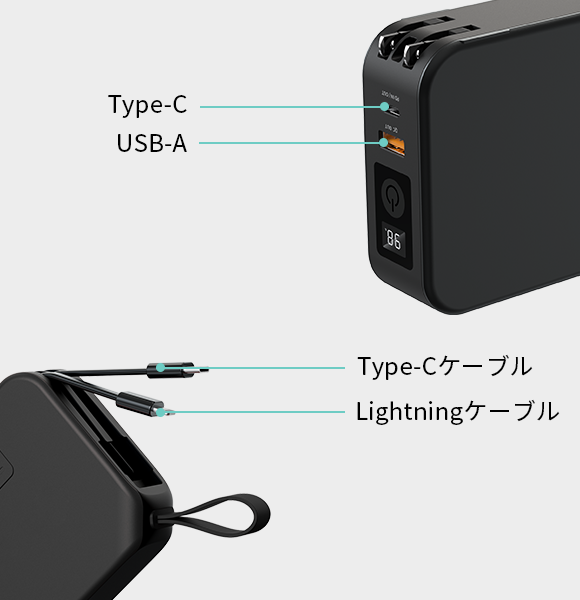 Qi充電器・モバイルバッテリー・ACアダプタ、3つの機能を集約！4台