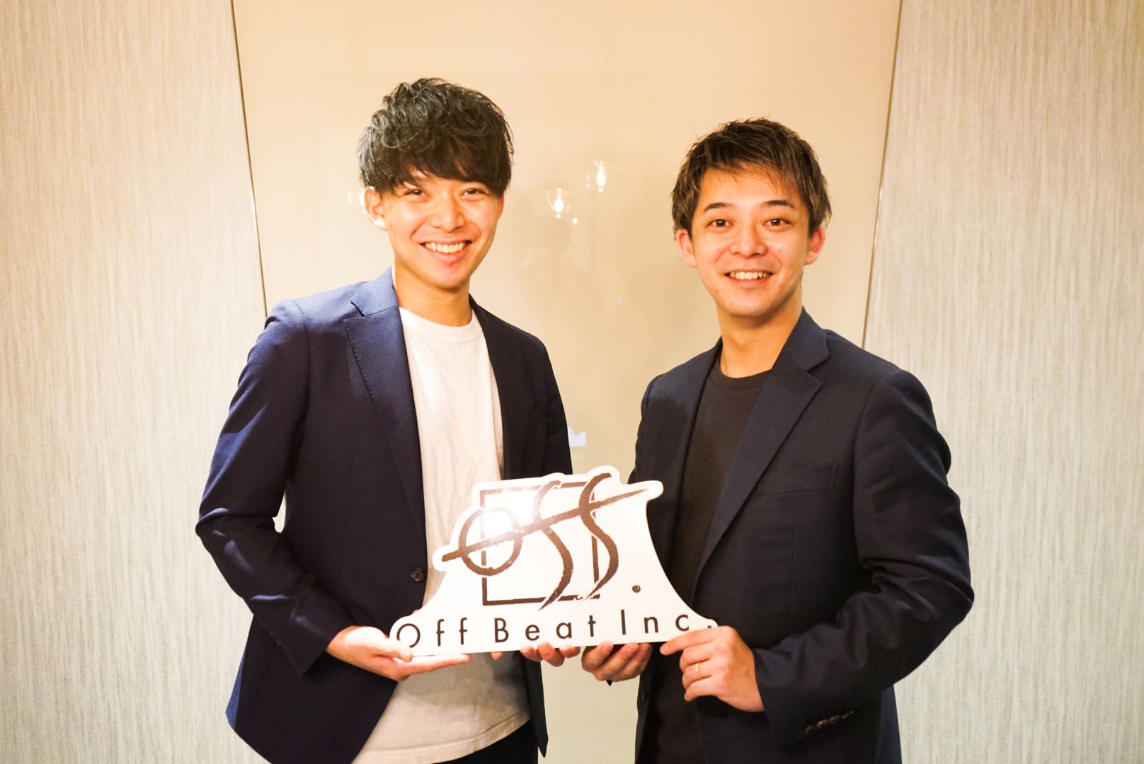 ▲左：株式会社アライアンスクラウドCEO 宮崎　右：Off Beat株式会社代表取締役 井手 氏