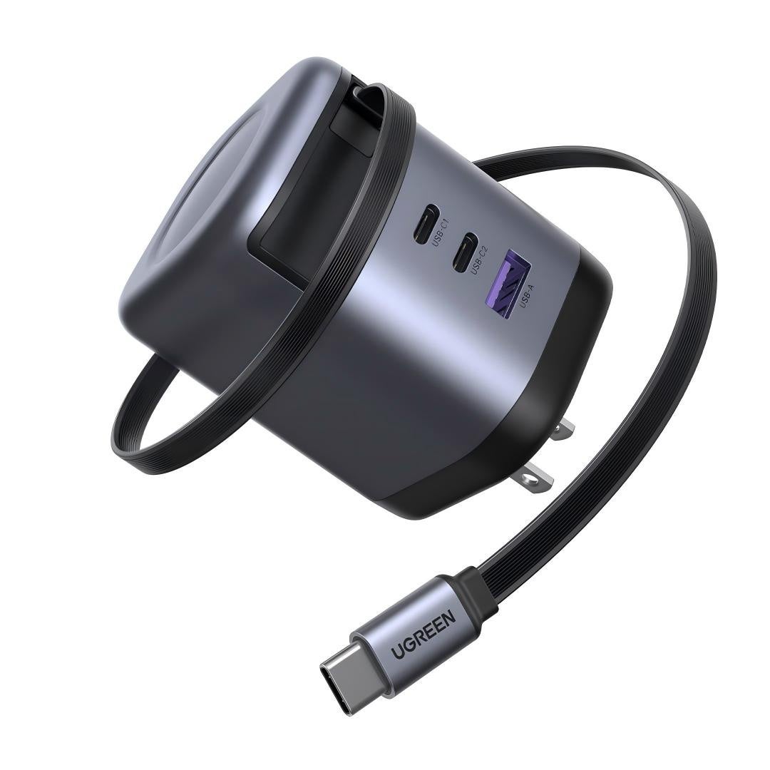 UGREEN、巻き取り式USB-Cケーブル内蔵のモバイルバッテリーと急速充電器を始めとした6モデルを発売