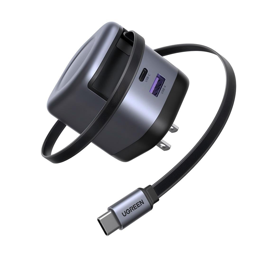 UGREEN、巻き取り式USB-Cケーブル内蔵のモバイルバッテリーと急速充電器を始めとした6モデルを発売