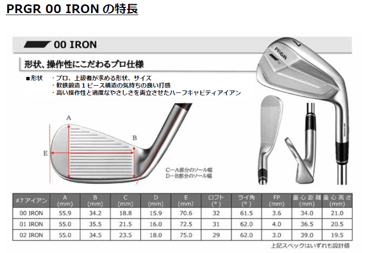 PRGR 00アイアン(ホワイト) 7本セット PRGR 00 アイアン | アイアン | プロギア（PRGR）オフィシャルサイト