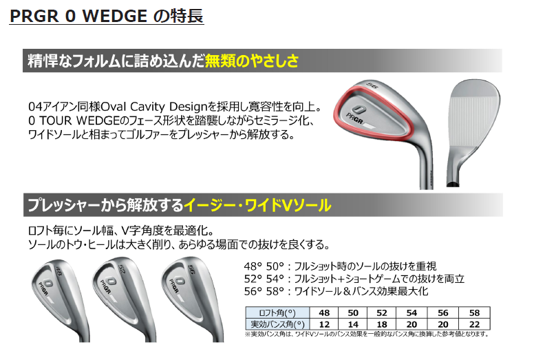 PRGR「PRGR 04 IRON」「PRGR 0 WEDGE」新発売 | 株式会社プロギアの