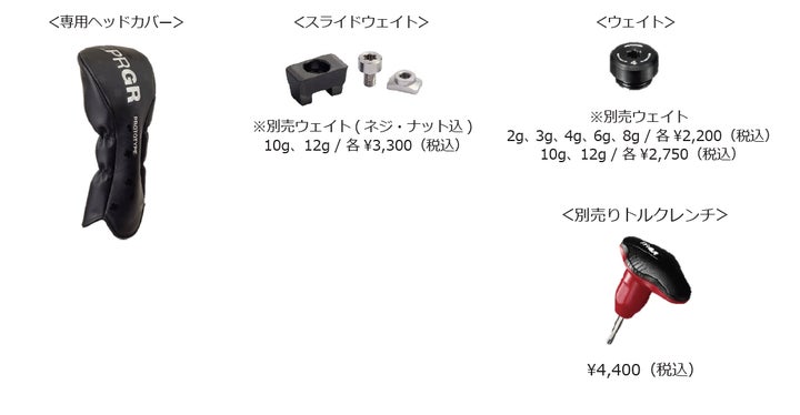 PRGR「RS MAX PROTOTYPE ワンクローバー」「RS SPEED PROTOTYPE スリー PRGR「RS MAX PROTOTYPE ワンクローバー」「RS SPEED PROTOTYPE スリー