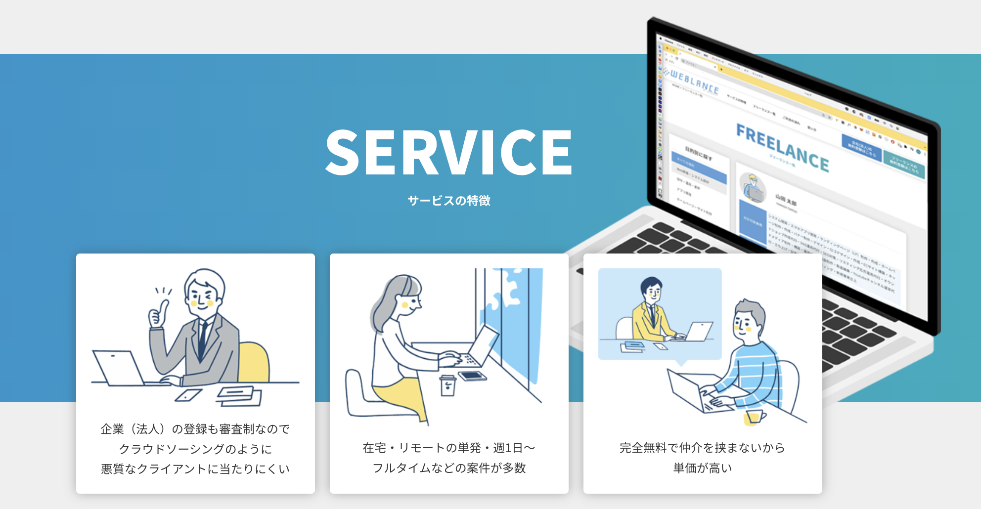 WEBLANCE（ウェブランス）の特徴