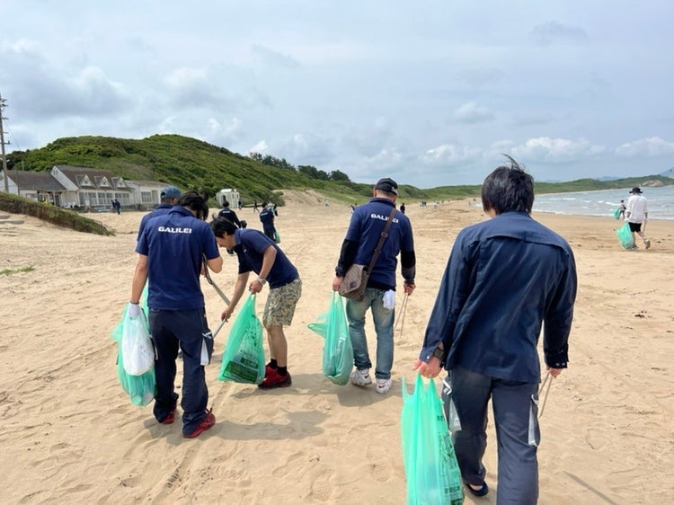 岩屋海水浴場での活動写真