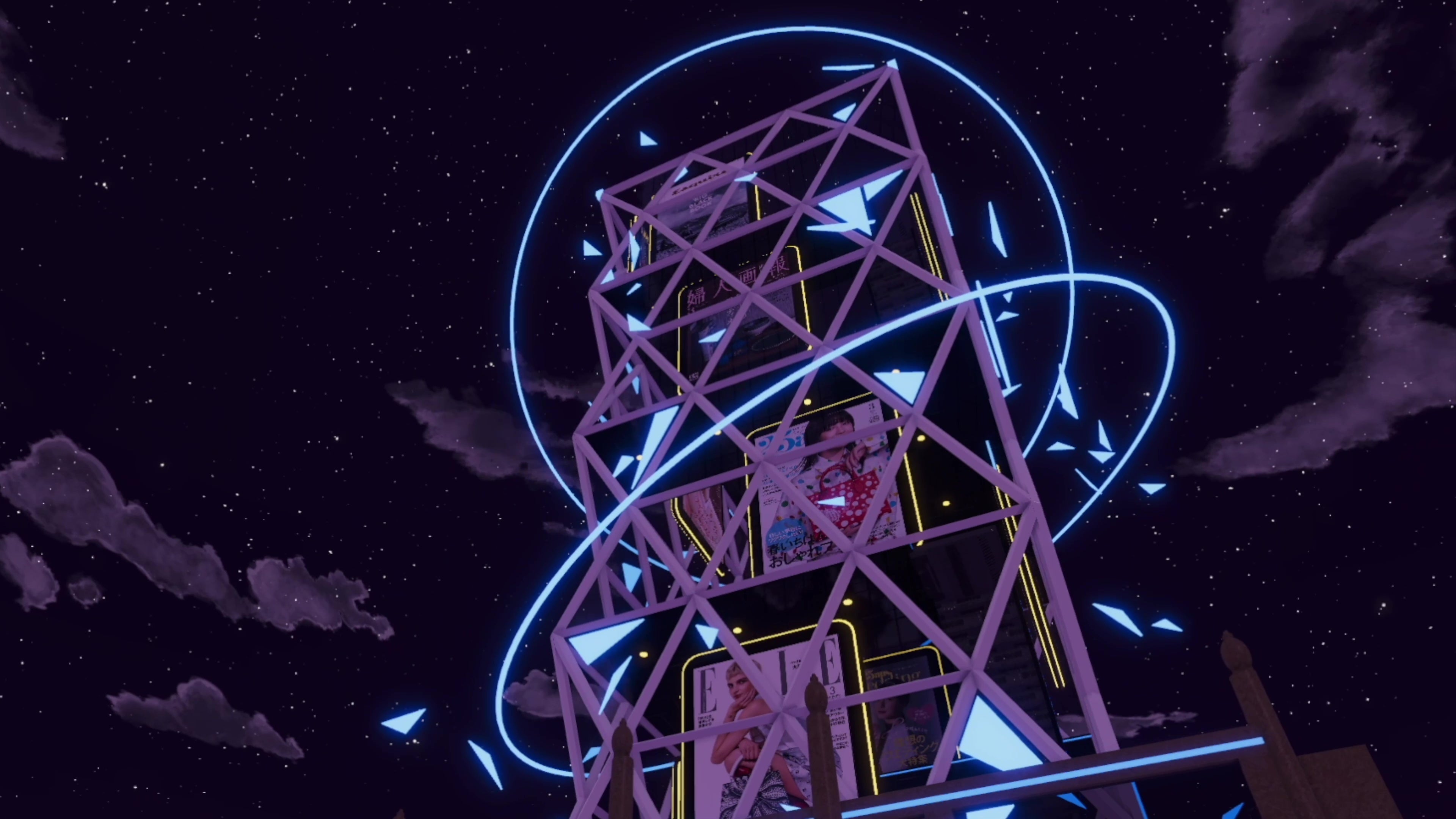 ハースト婦人画報社を代表する各メディアの最新号カバーを まるで美術館を巡るように鑑賞することができるショーケースタワー。