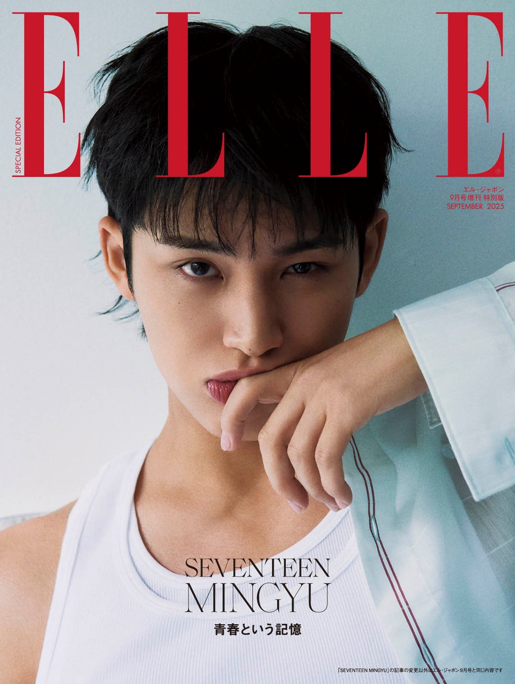 SEVENTEEN ミンギュ、初表紙!『エル・ジャポン』9月号で魅惑のソロカットを披露
