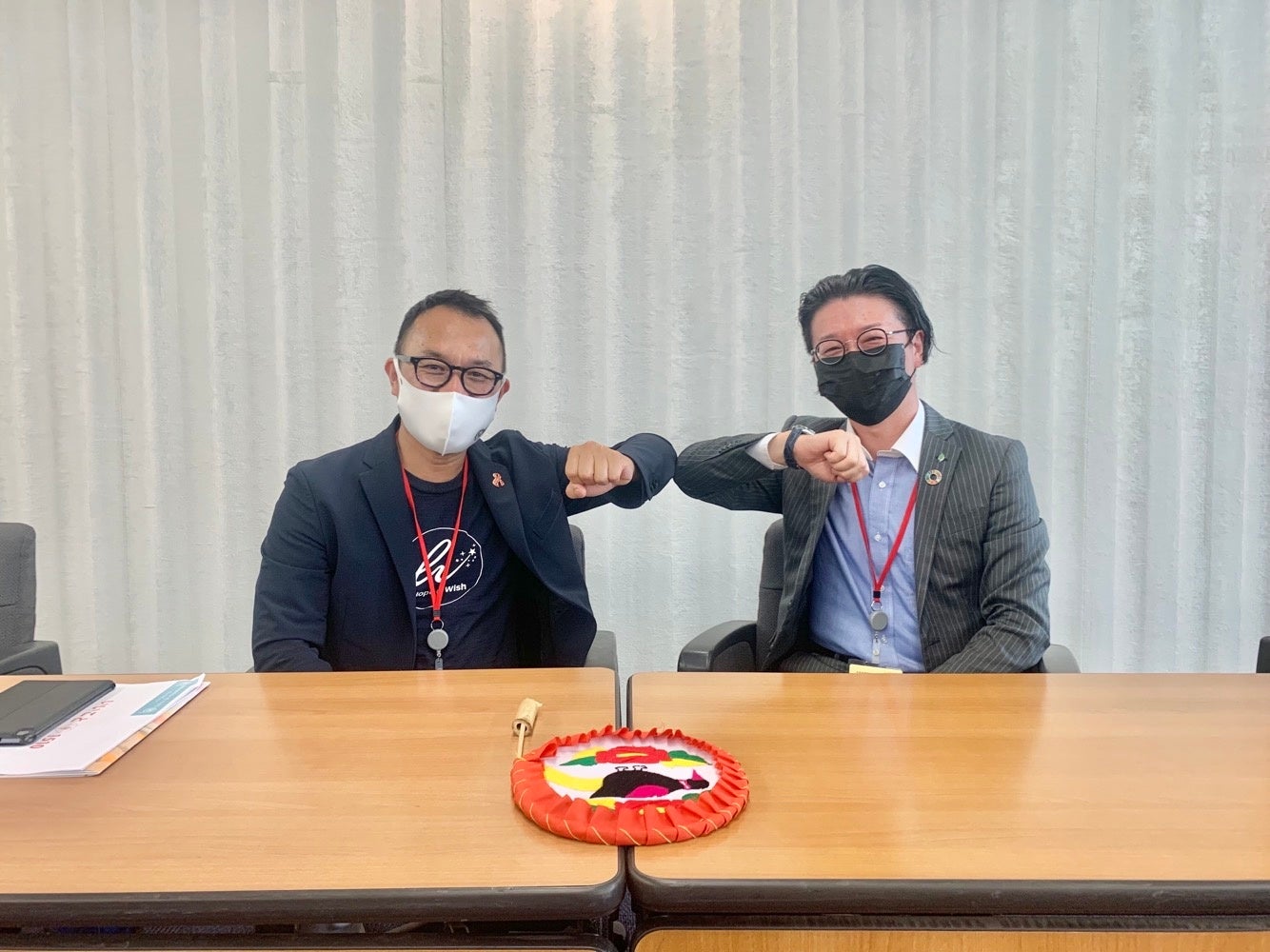 ▲左：Hope&Wish 代表理事 大住氏、右：エコリング コンプライアンス部 部長 大和田