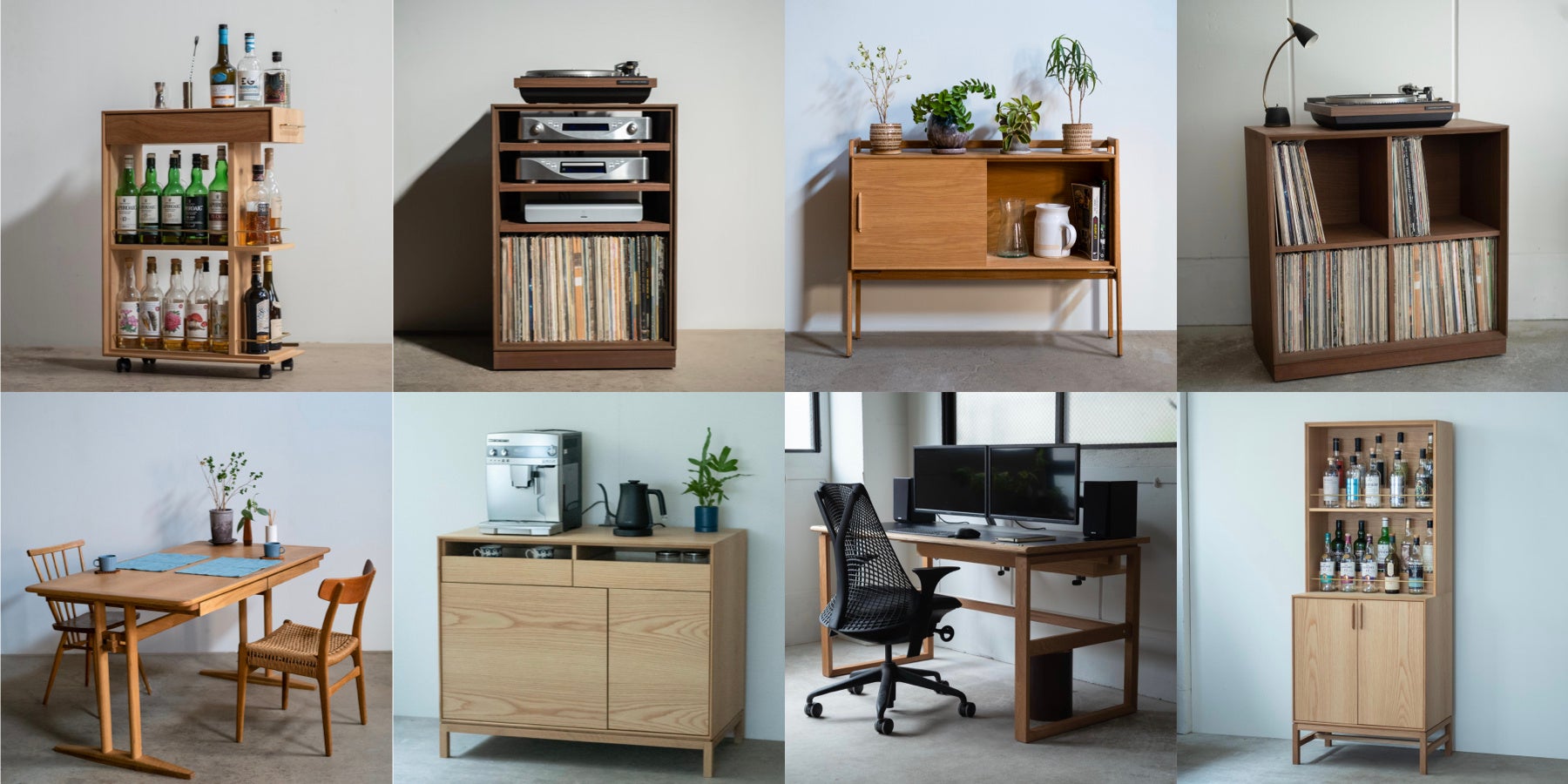 オンラインストアで購入できるサイズオーダー家具ライン「FLEX」