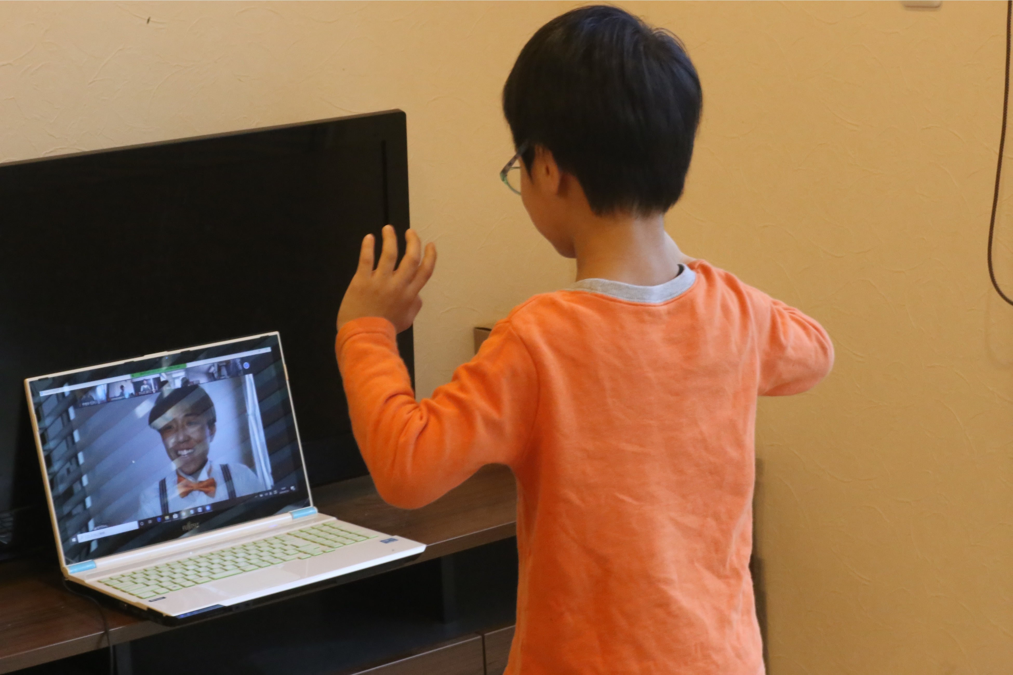 家庭から参加の様子