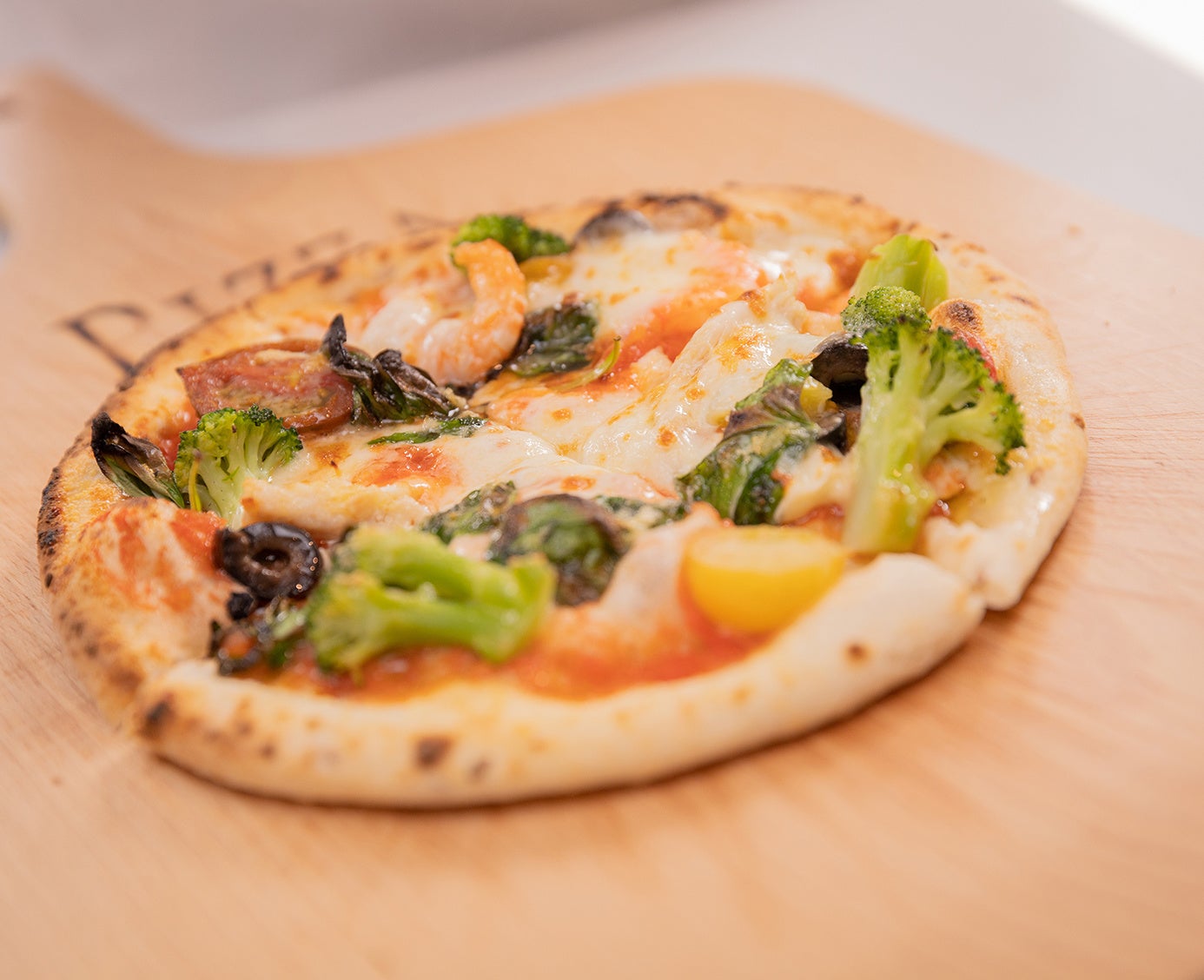 朝のオーダーメイドピザ