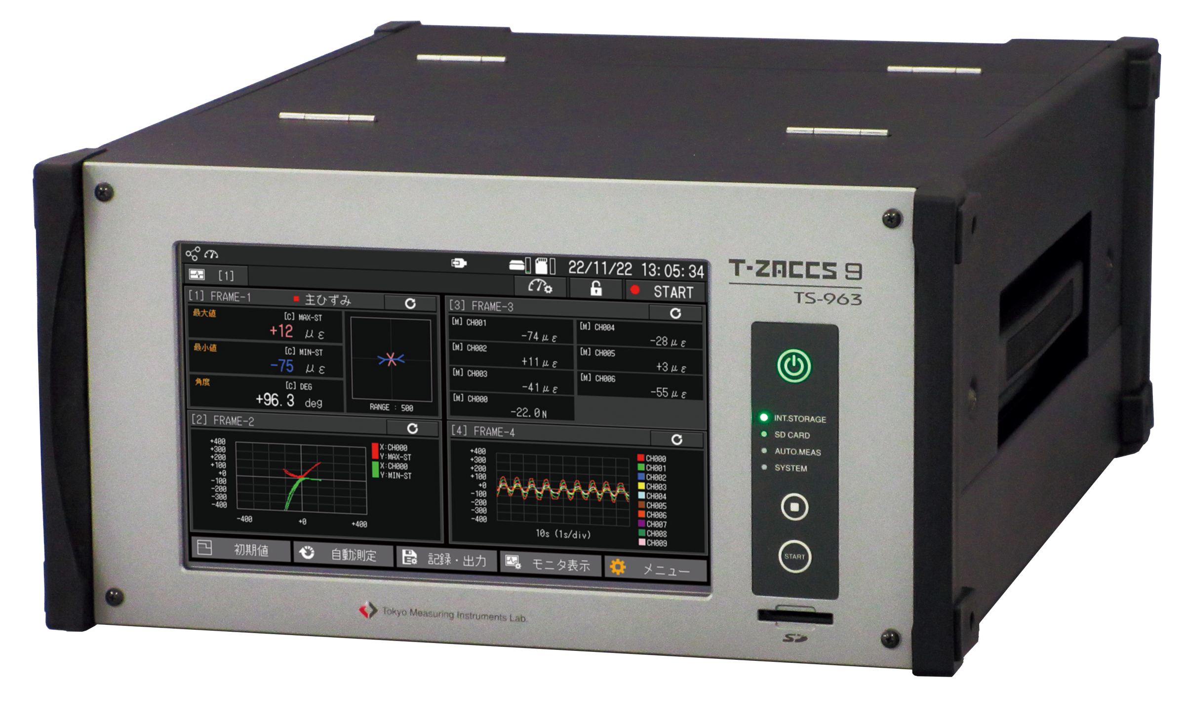 新製品！T-ZACCSシリーズ最上位データロガーTS-963 | 株式会社東京測器