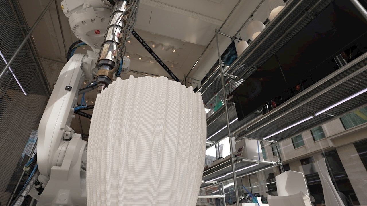 ABBロボットとナガミ押出機による3Dプリント花瓶の製作