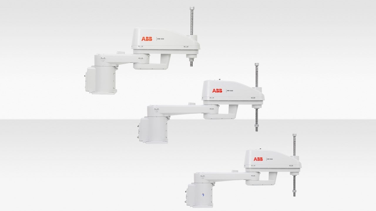 IRB 930 12kgと22kgの可搬重量に対応する3つのバリエーション