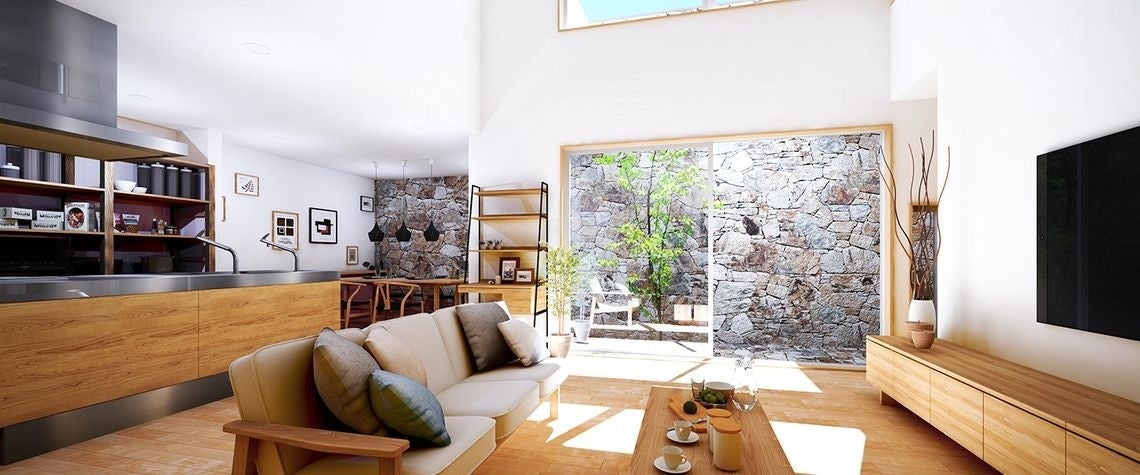 Walk in homeで作成した内観のＣＧパース