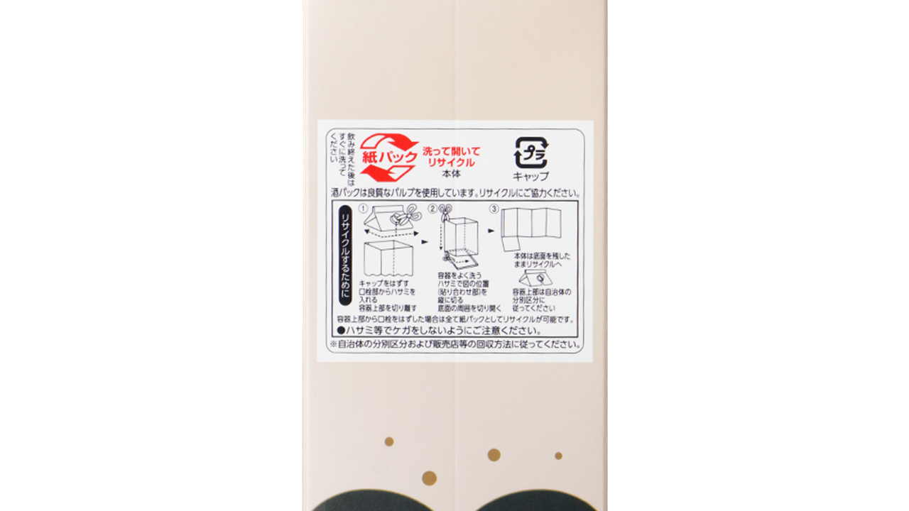 新パッケージのリサイクル表示