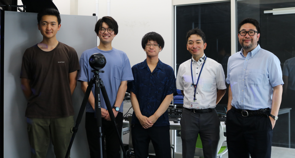 共同開発した北海道大学工学部資源マネージメント研究室チーム