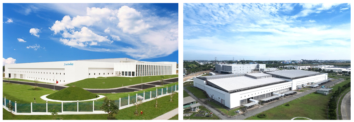 左：SVI外観　右：パネル設置予定の施設屋根部分