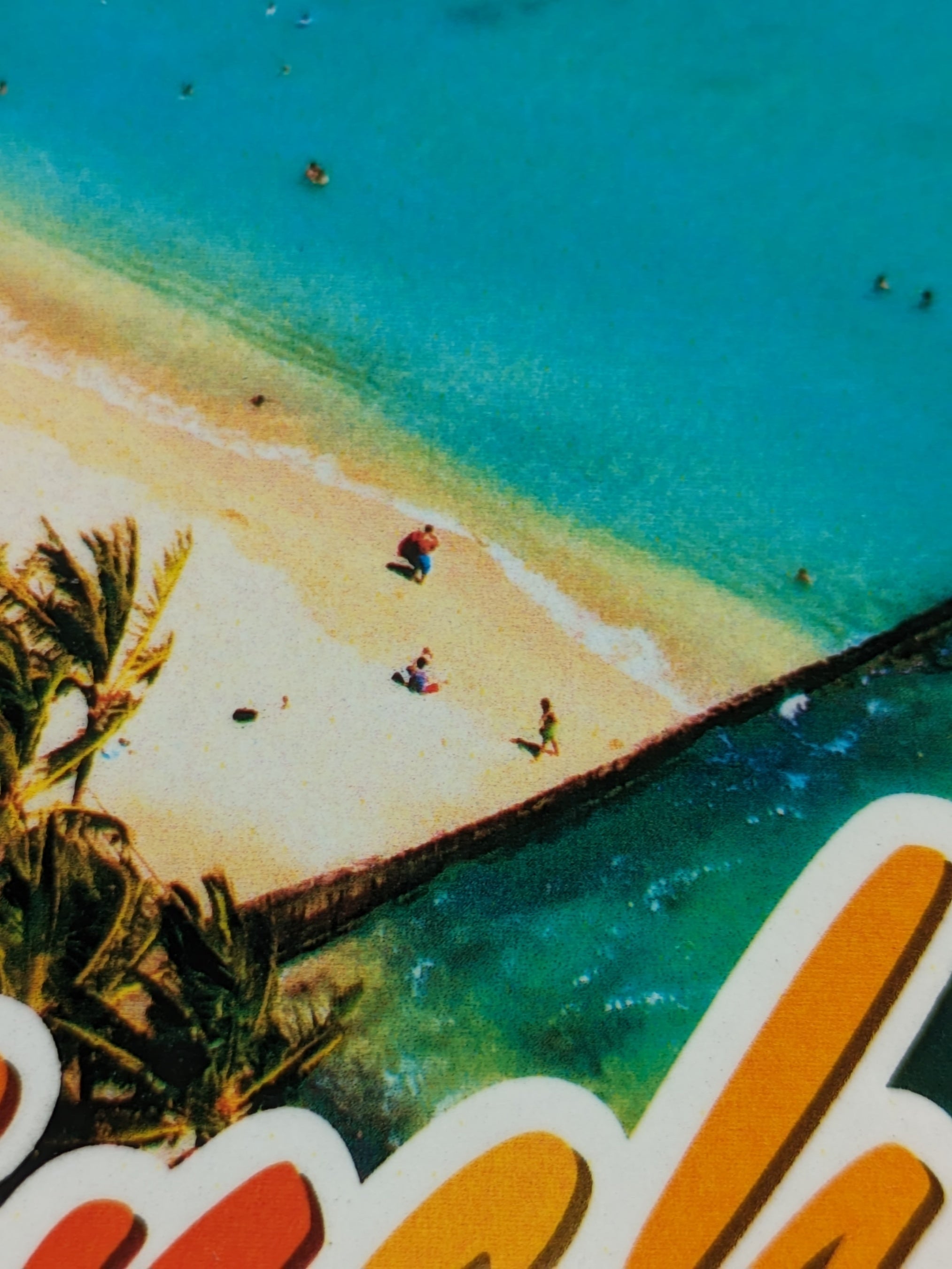 HAWAII御朱印帳ならビーチの人々がくっきり見えます