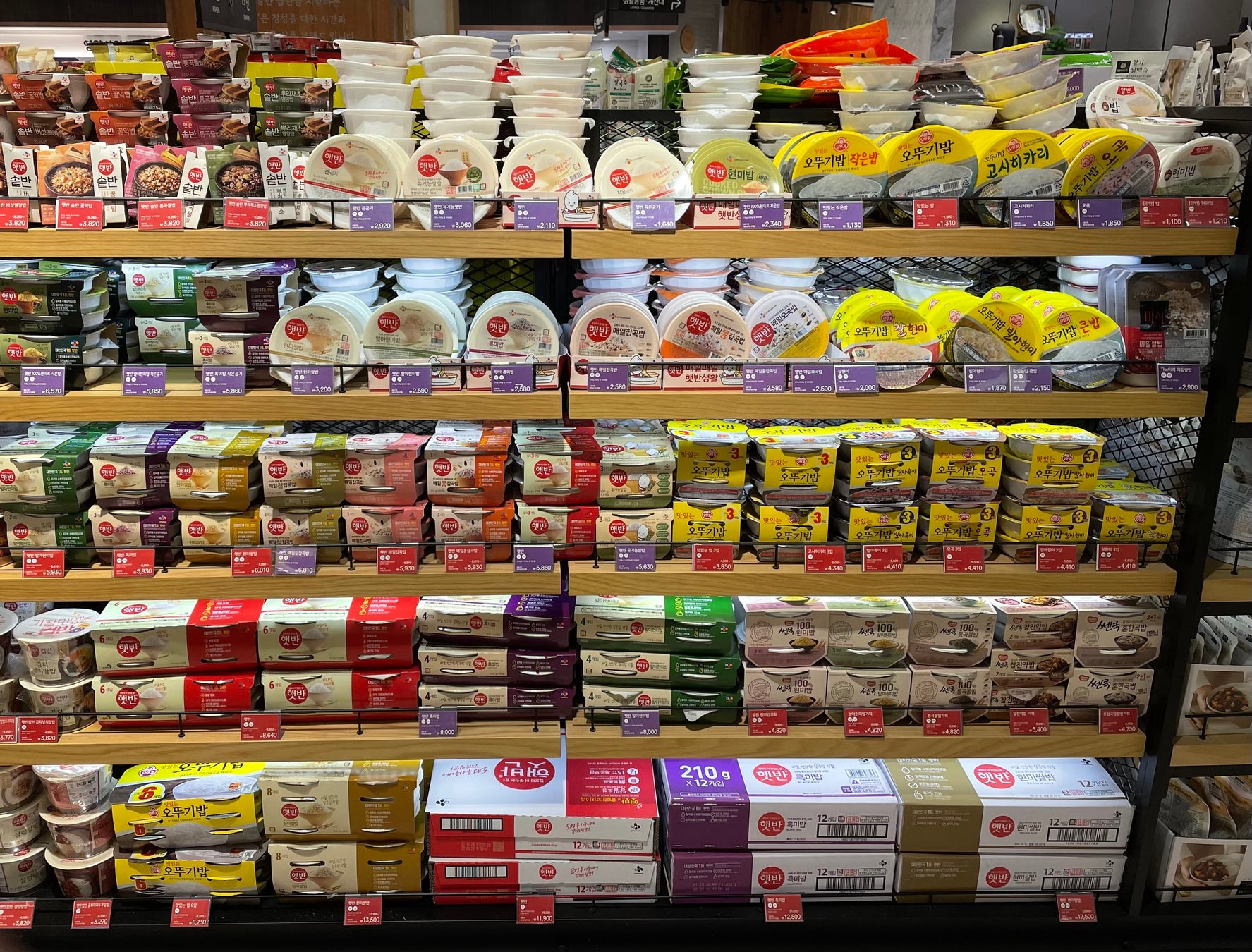 韓国国内店頭売場(食品)