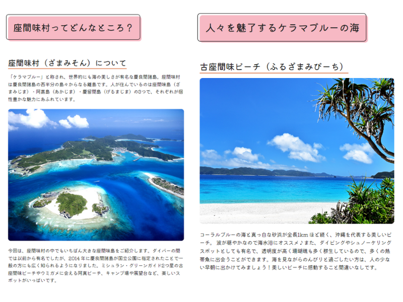 （座間味村記事イメージ)