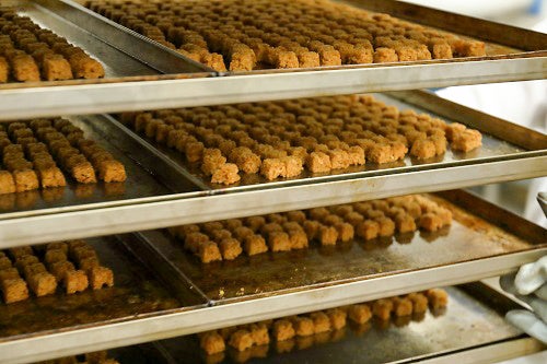 オーブンから焼きあがったばかりのつぶけんぴ