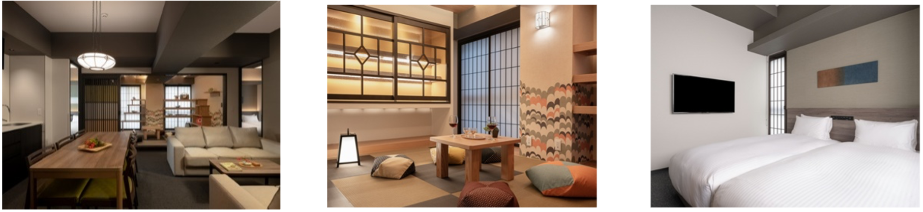 広々したリビング、フレキシブルに使える畳スペース、独立したベッドルーム