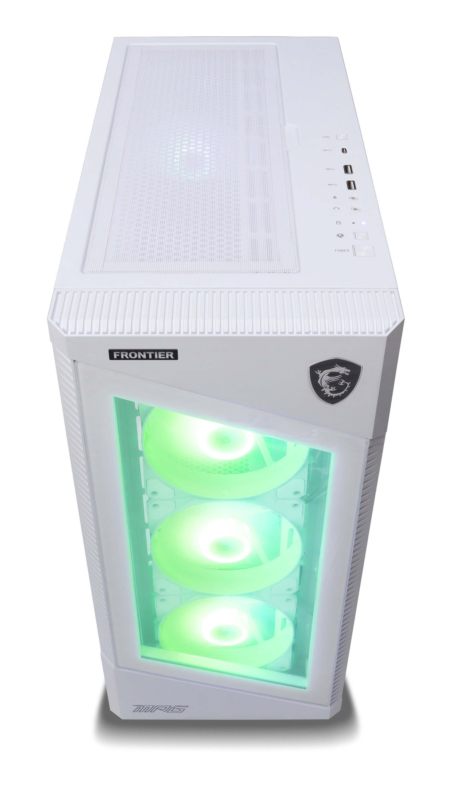 FRONTIER】 白を基調とした統一感あるデザインで光るファンも