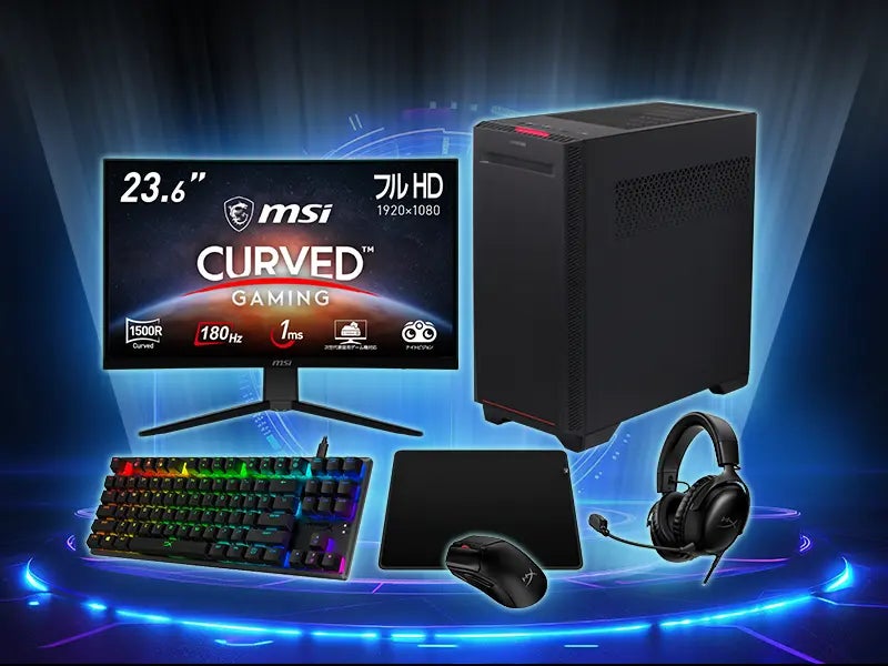 スターター】ゲーミングパソコンフルセット - デスクトップ型PC スターター】ゲーミングパソコンフルセット - デスクトップ型PC
