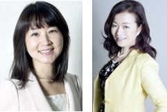 （左）月・火・水担当　叶内文子キャスター (右)水・木・金担当　浜田節子キャスター