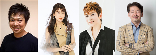 （左から）SATOKEN（佐藤健一）、おかゆ、今陽子、泉麻人