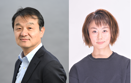 （左から）武智幸徳、新井麻希