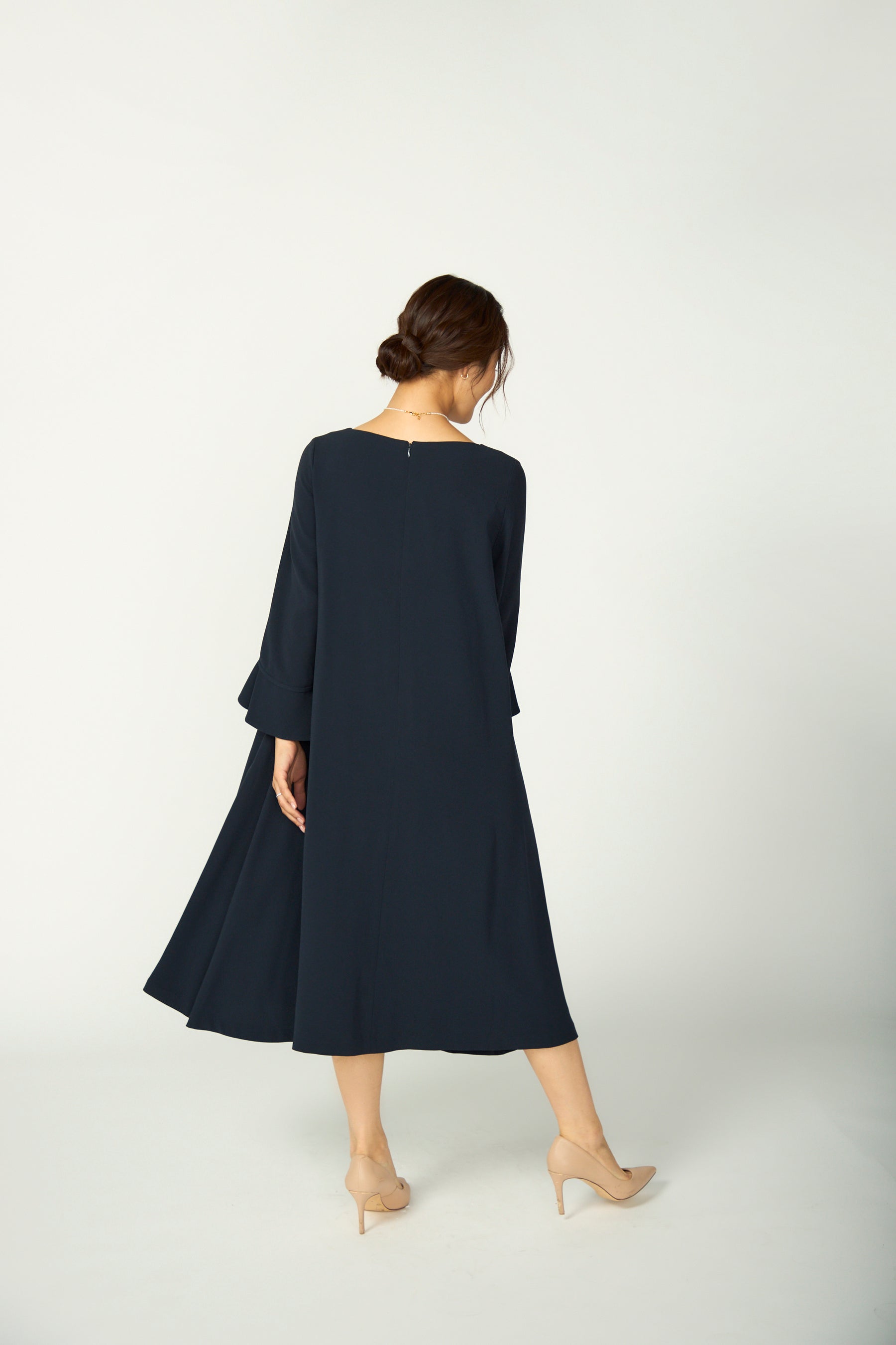 【新品】 Audire アウディーレ　ワンピース　オケージョン　お受験　ネイビー 新品】 Audire アウディーレ ワンピース オケージョン お受験