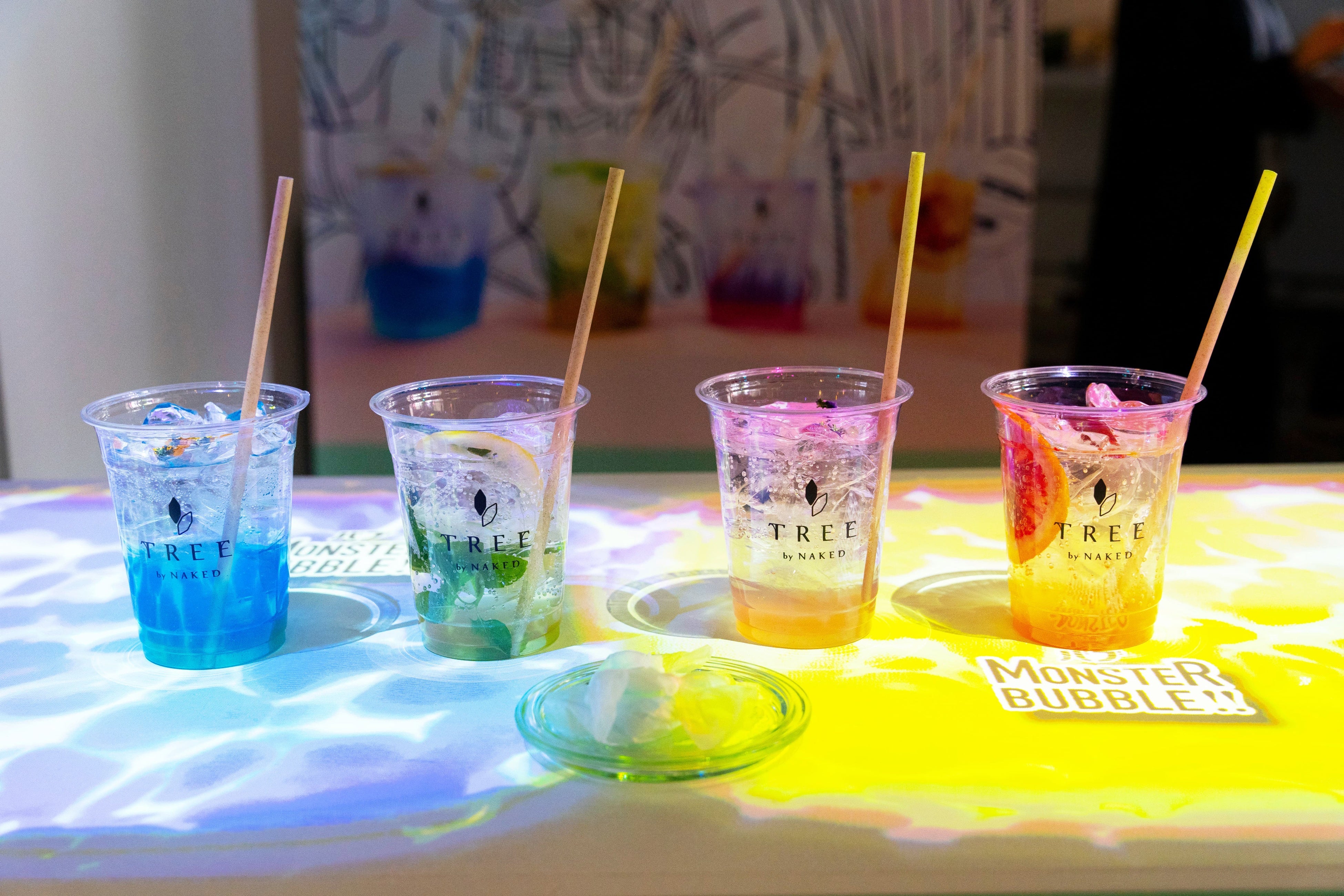 TREE by NAKED、入浴剤バブ MONSTER BUBBLEをエンターテイメント