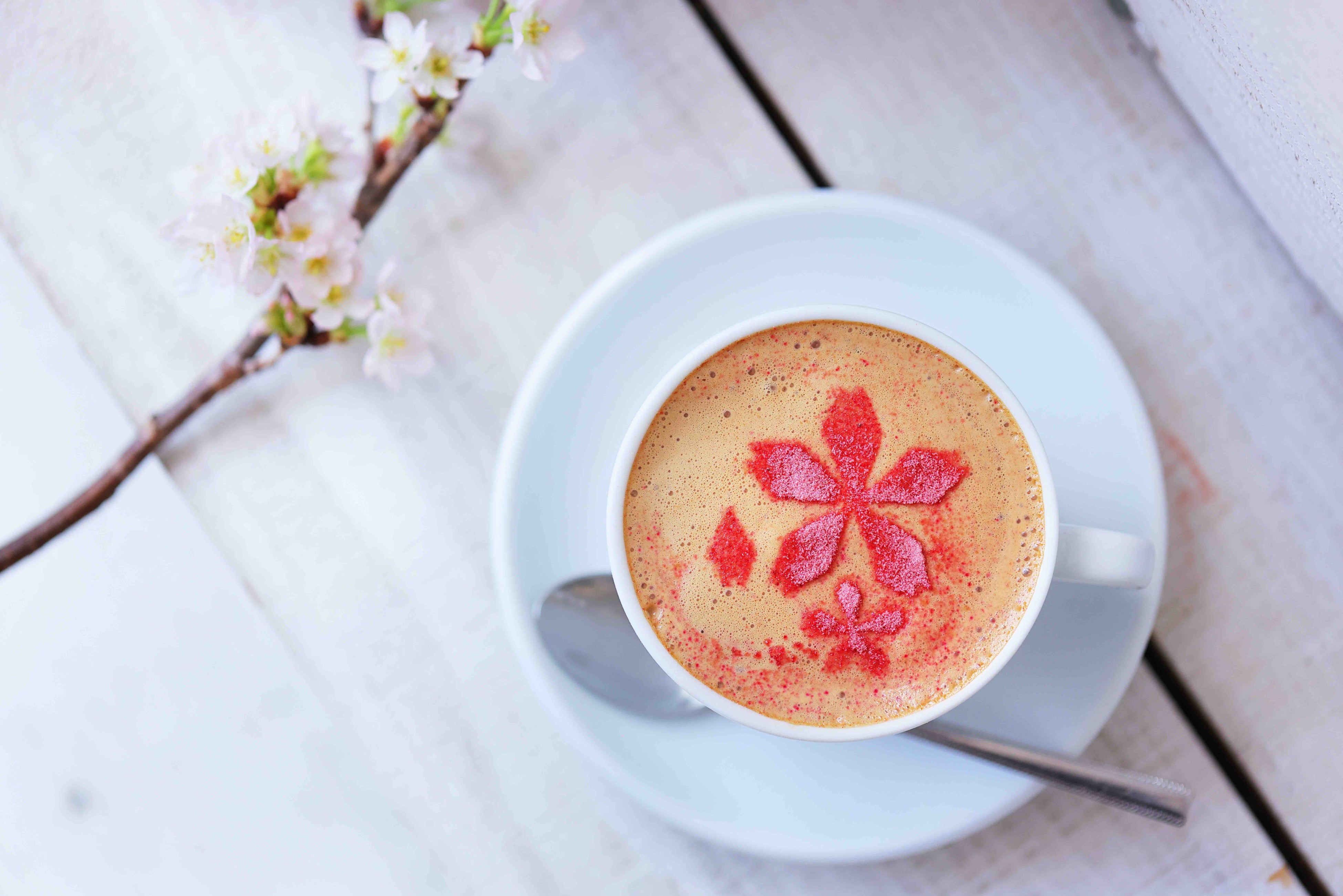 ヴィーガン 桜豆乳チャイ