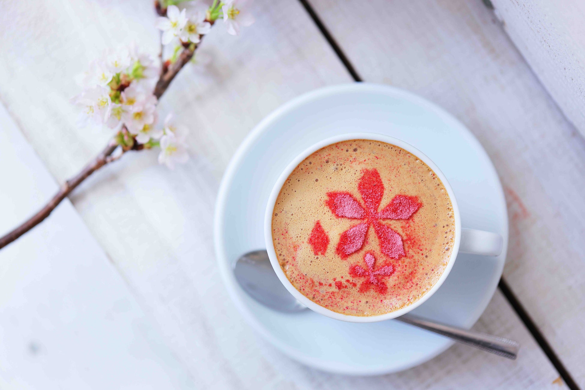 ヴィーガン 桜豆乳チャイ