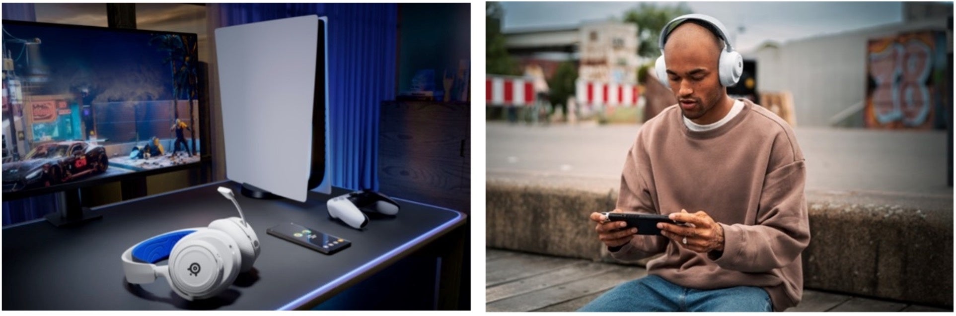 Arctis Nova 7P White: 2.4GhzワイヤレスとBluetooth同時接続可能なゲーム機対応ヘッドセット Arctis Nova 7P White: 2.4GhzワイヤレスとBluetooth同時接続可能なゲーム機対応ヘッドセット