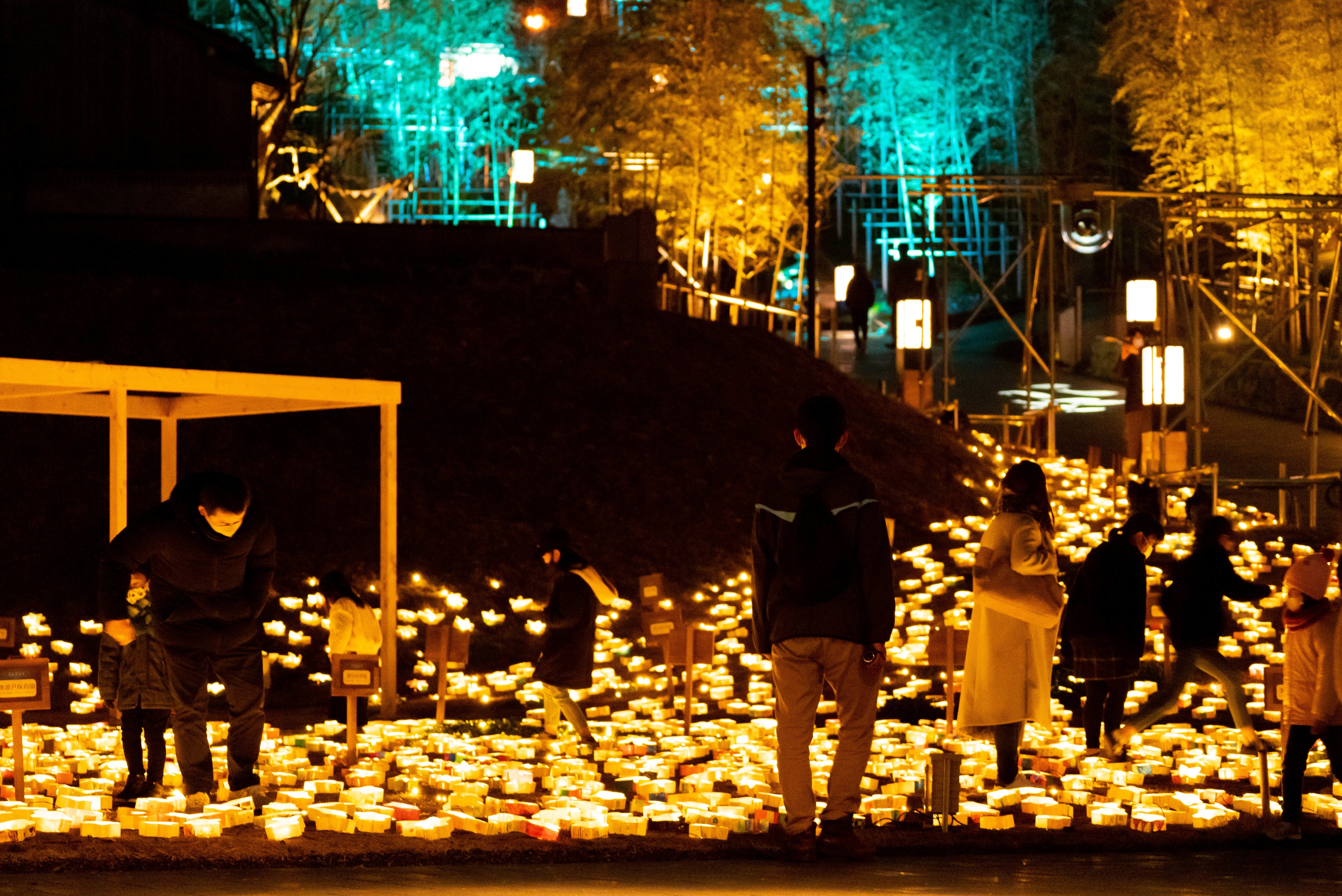 音信川うたあかり（山口県長門市）2022年１月２８日（金）から２月２７日（日）