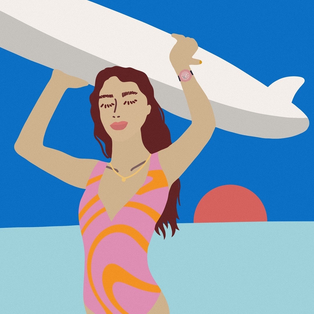 Gショックを着けて海へ行く