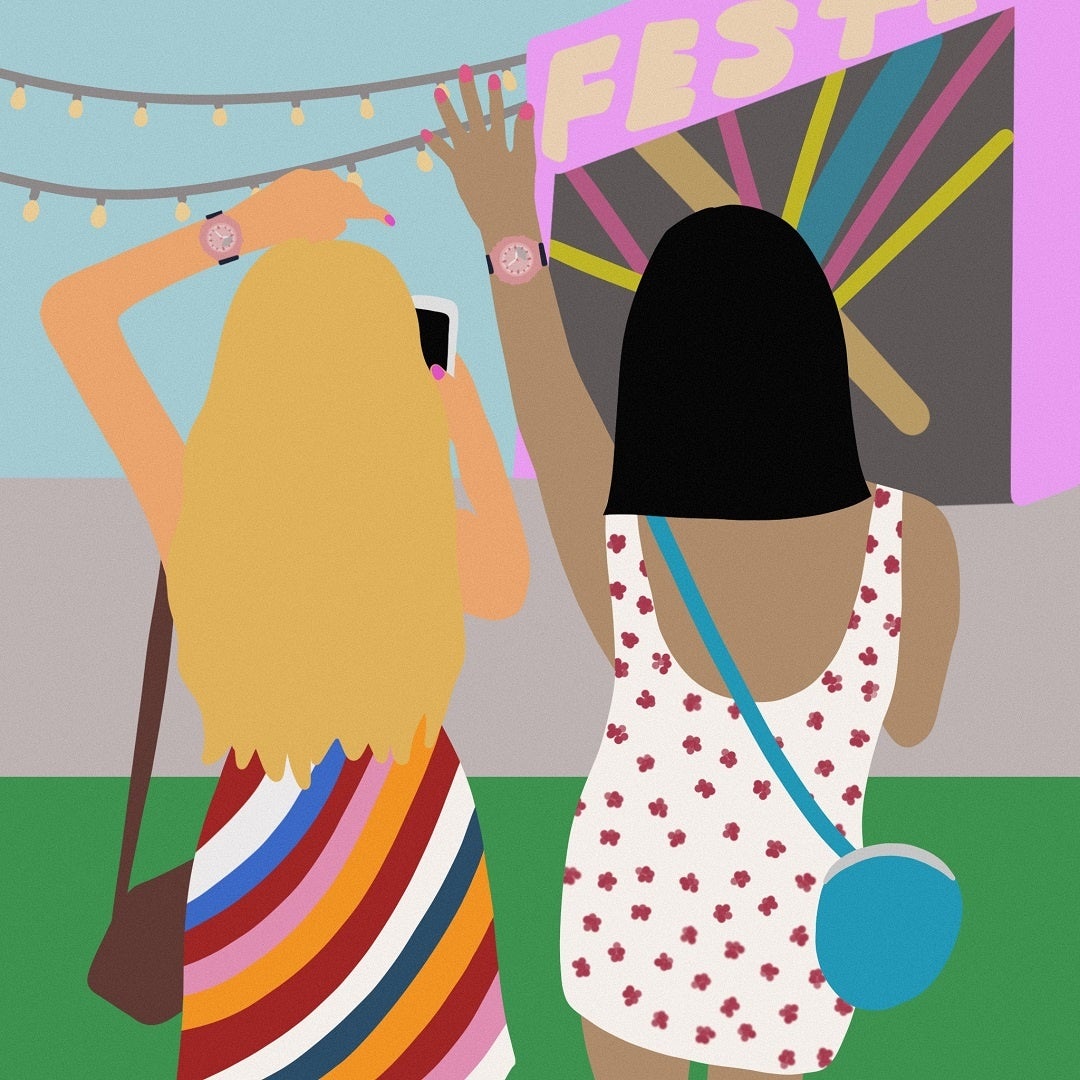 ​Gショックを着けてフェスへ行く