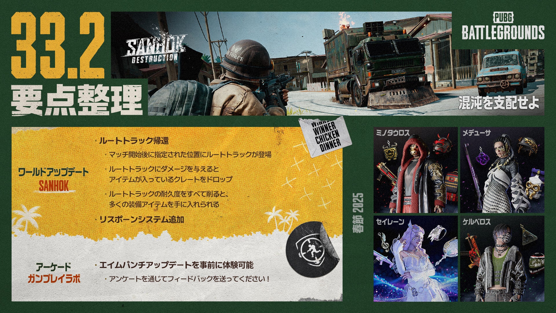 PUBG Sanhokマップにルートトラック復活!新アイテム&調整版エイムパンチも PUBG Sanhokマップにルートトラック復活!新アイテム&調整版エイムパンチも