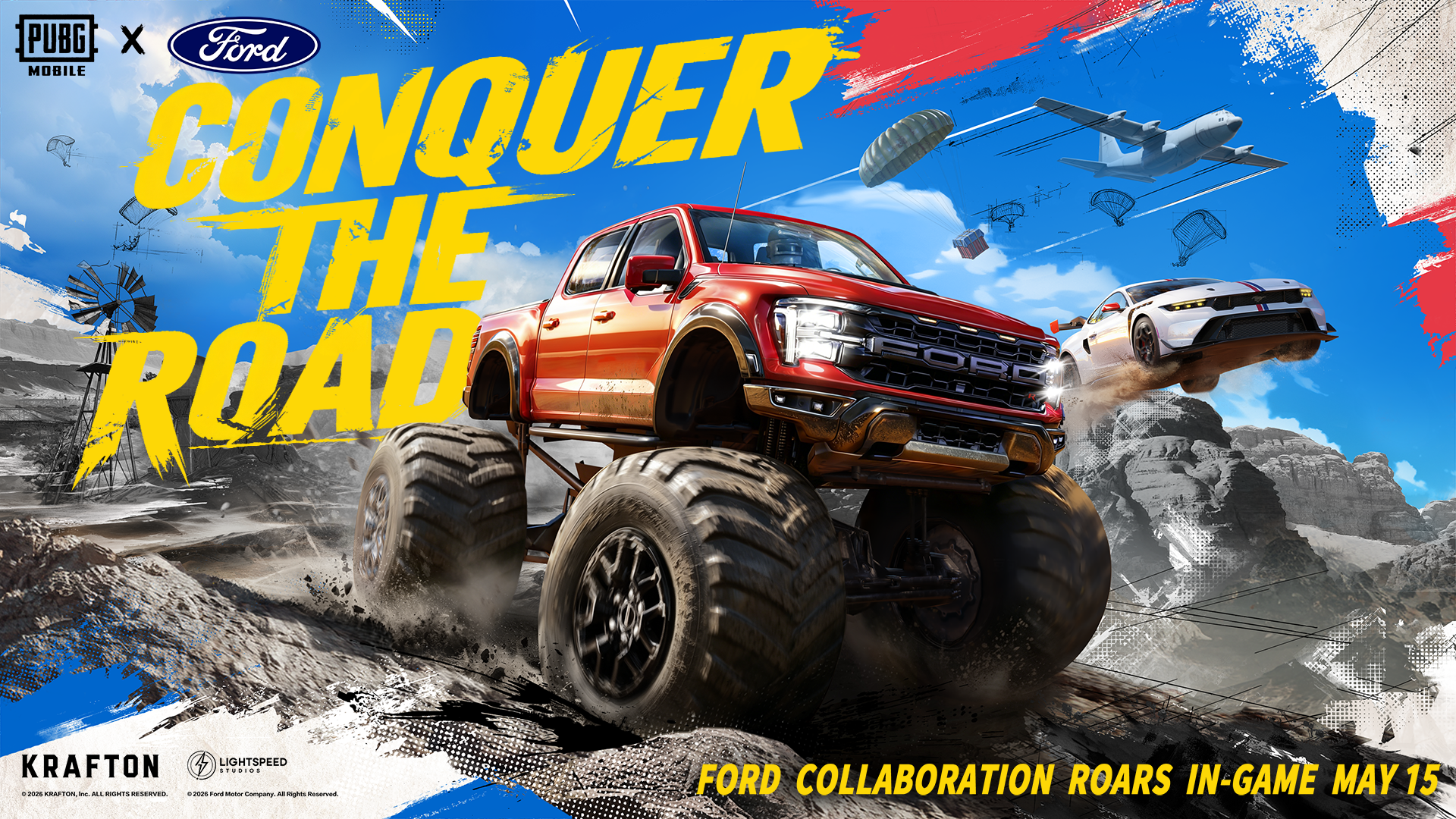 PUBG MOBILE × Ford！マスタング＆F-150で戦場を疾走
