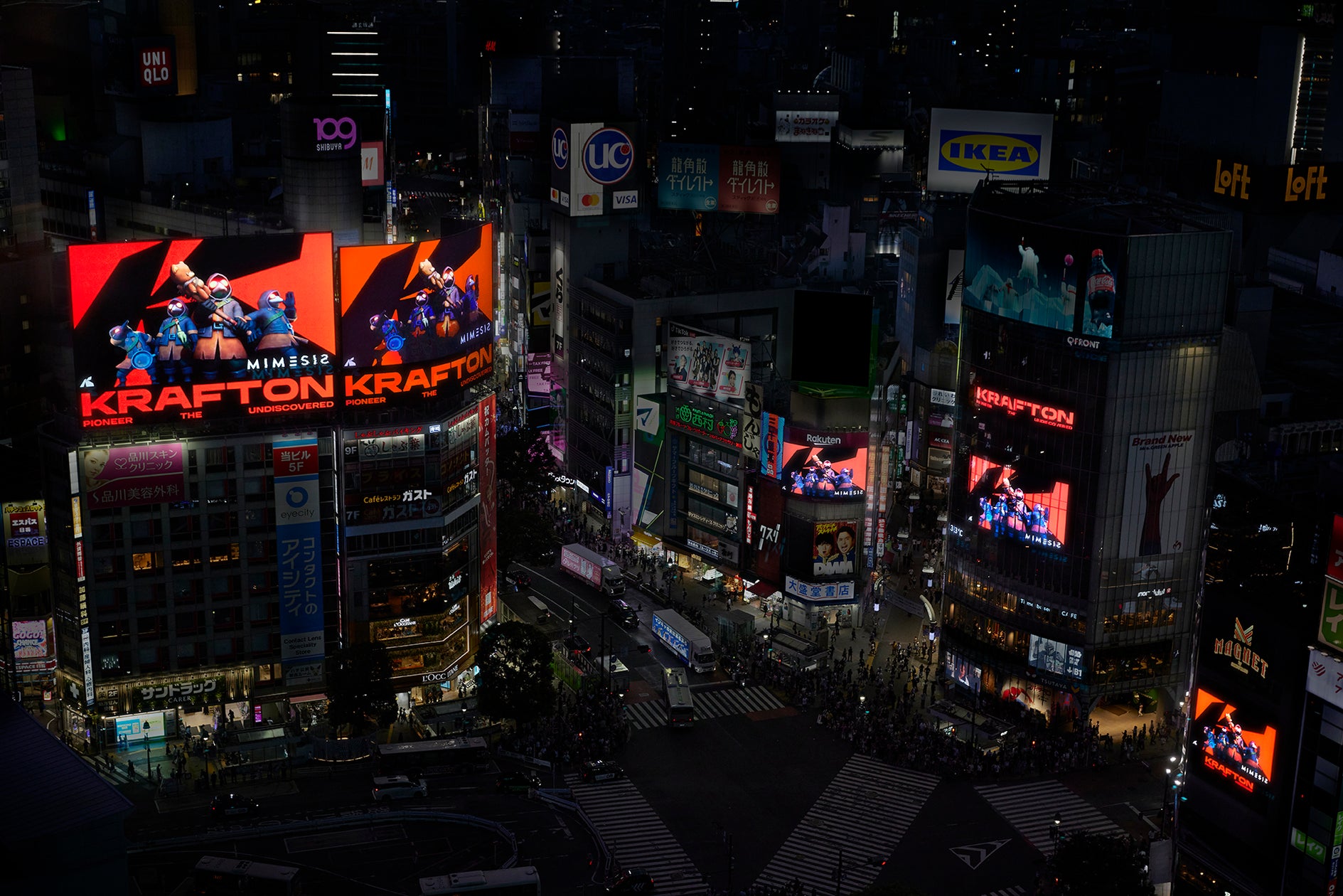 KRAFTON、渋谷で初グローバルキャンペーン!注目はAIホラー『MIMESIS』 KRAFTON、渋谷で初グローバルキャンペーン!注目はAIホラー『MIMESIS』