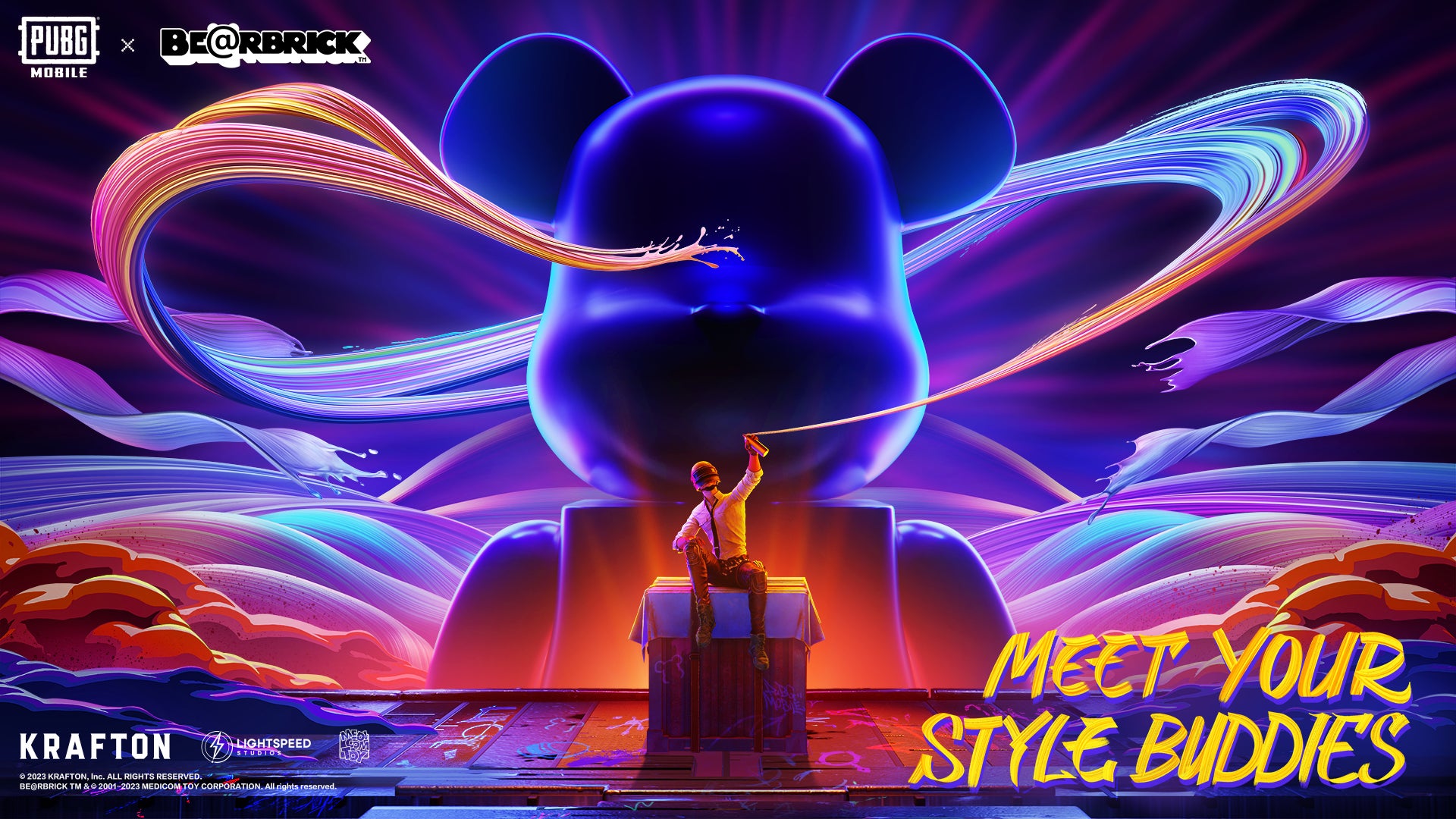 【PUBG MOBILE×BE@RBRICK】期間限定コラボ!新アイテムや特別相棒登場!マップ上で巨大なBE@RBRICKを発見し、メリットを獲得!限定版実物ベアブリックも販売中! 【PUBG MOBILE×BE@RBRICK】期間限定コラボ!新アイテムや特別相棒登場!マップ上で巨大なBE@RBRICKを発見し、メリットを獲得!限定版実物ベアブリックも販売中!