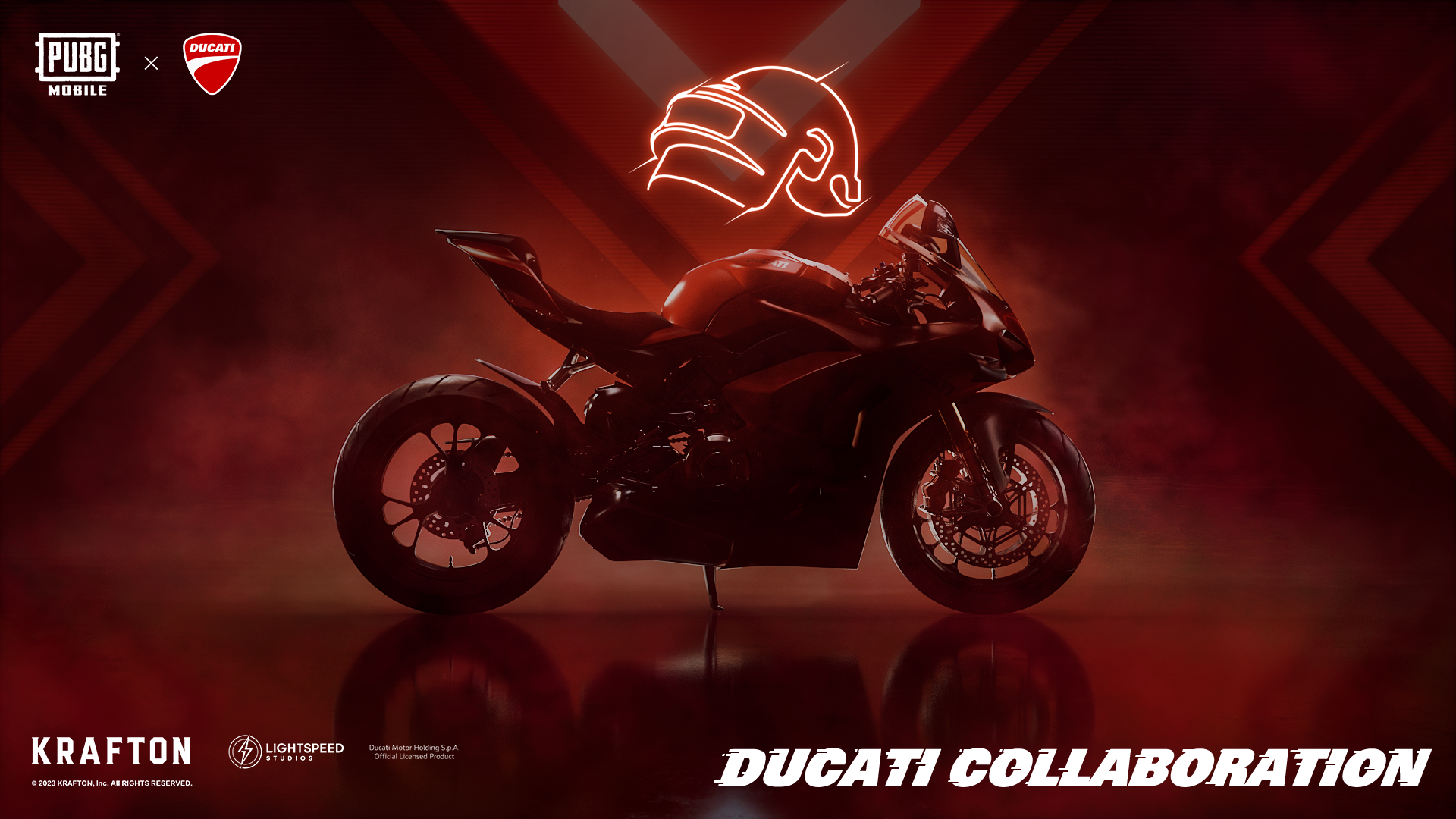 『PUBG MOBILE』×ドゥカティ！スーパーバイク「パニガーレV4 S」やレーシングスーツが登場！プロレーサー気分でバトルを楽しもう！