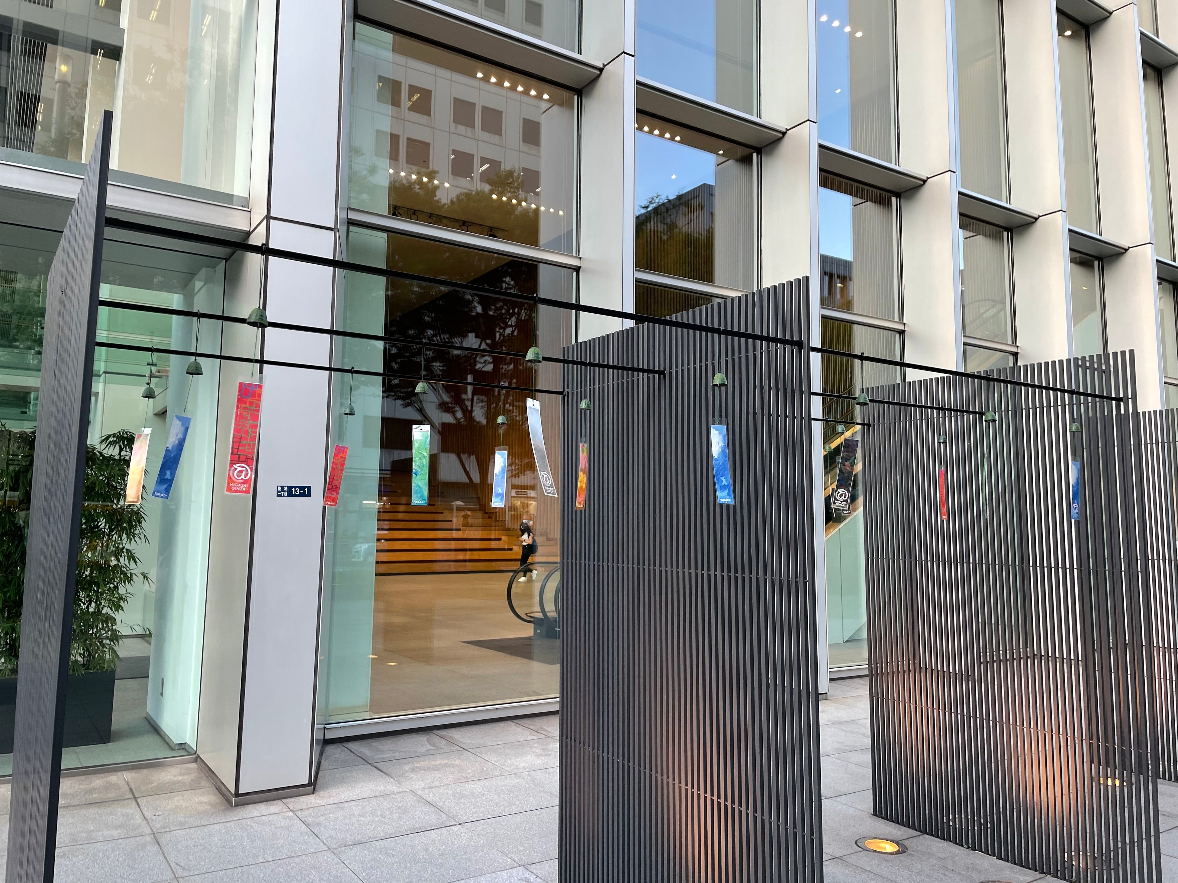 「東銀座エリア 風鈴イベント」の様子（イメージ）