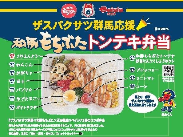 「ザスパクサツ群馬応援　和豚もちぶたトンテキ弁当」